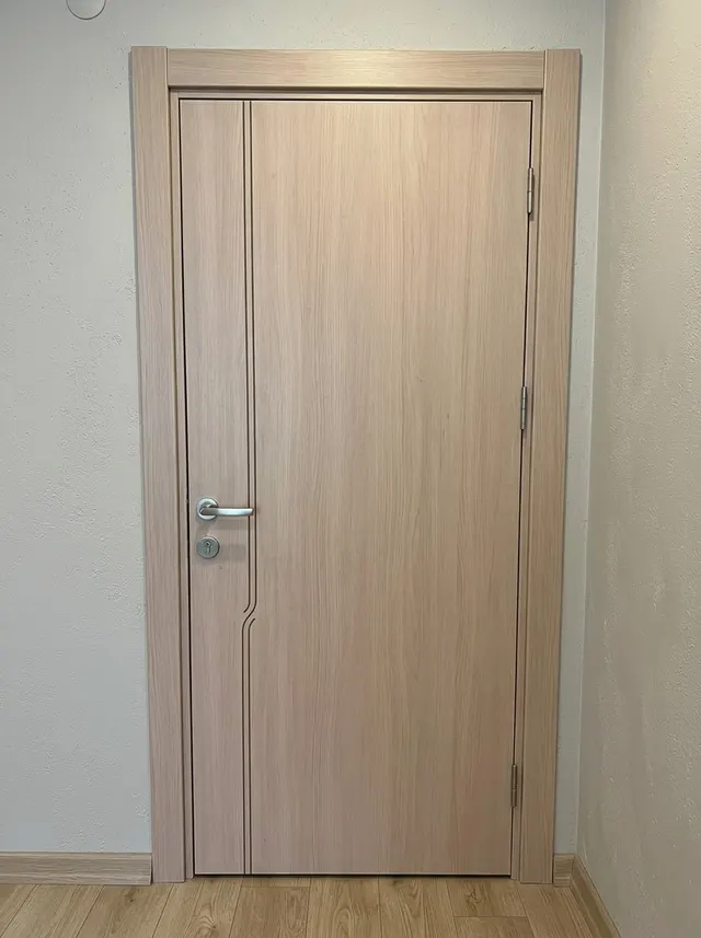 Doğal meşe CPL kapı, aynı renkte kasa ve pervazla